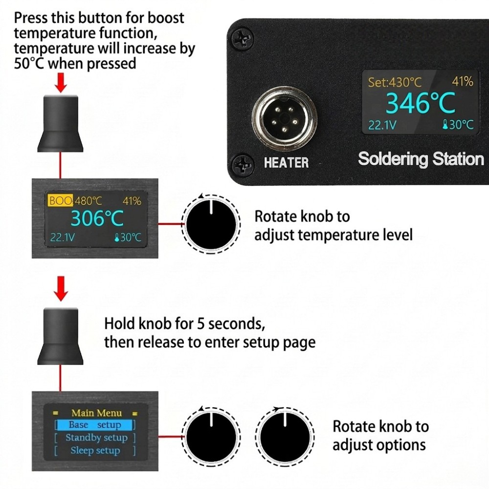 T12 Lötstation AC100‑240V OLED – T12 Soldering Station Oled Bewertung und Preis